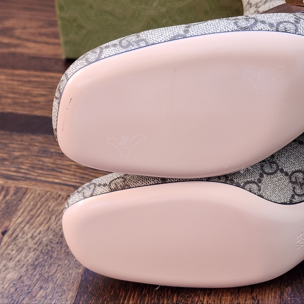 $1320 Brand New Authentic Gucci Women's BlondieBooties Canvas GG EU 35.5 US 5.5 - Picture 11 of 13
